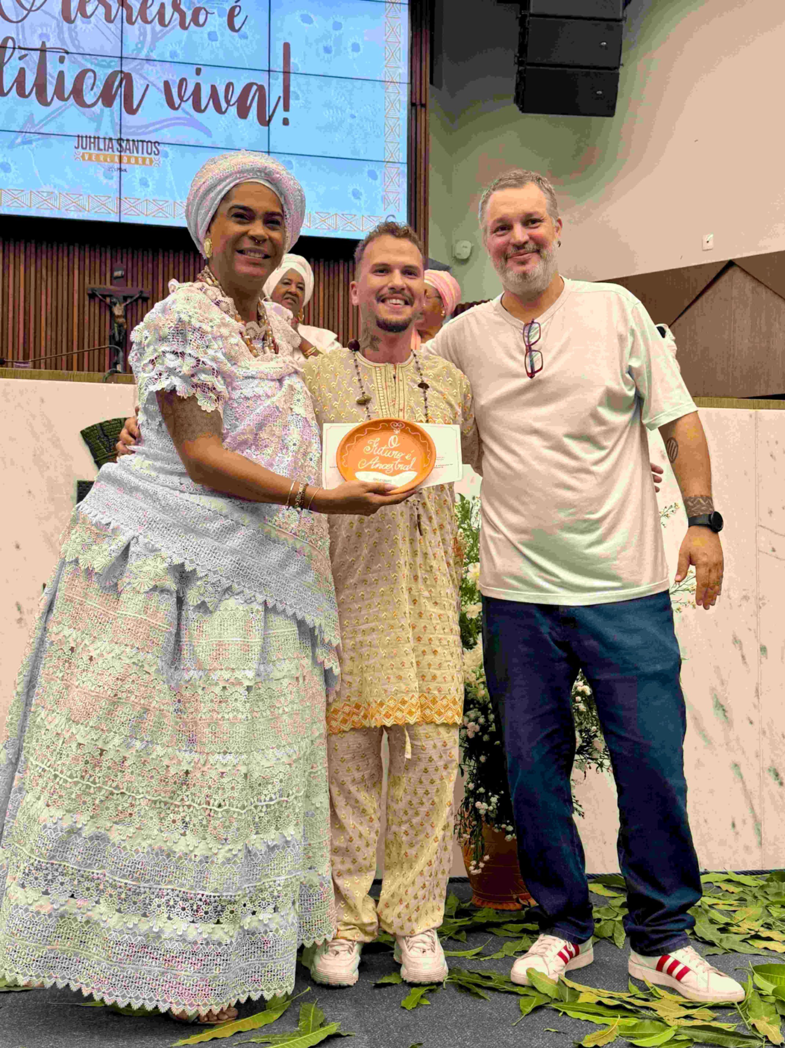 Pai Bruno Vieira no Terreiro São Miguel